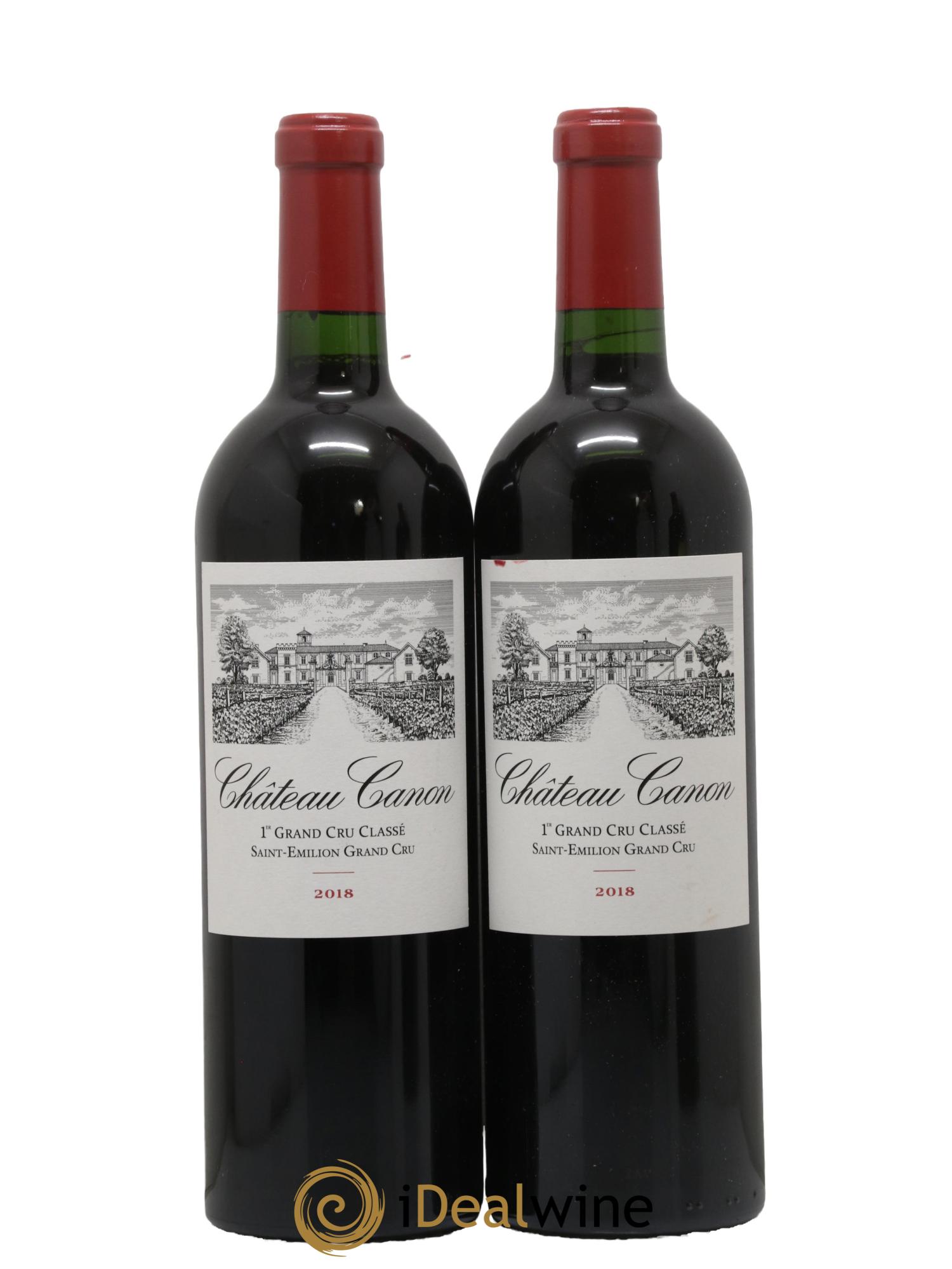 Château Canon 1er Grand Cru Classé B 2018 - Lot de 2 bouteilles - 0