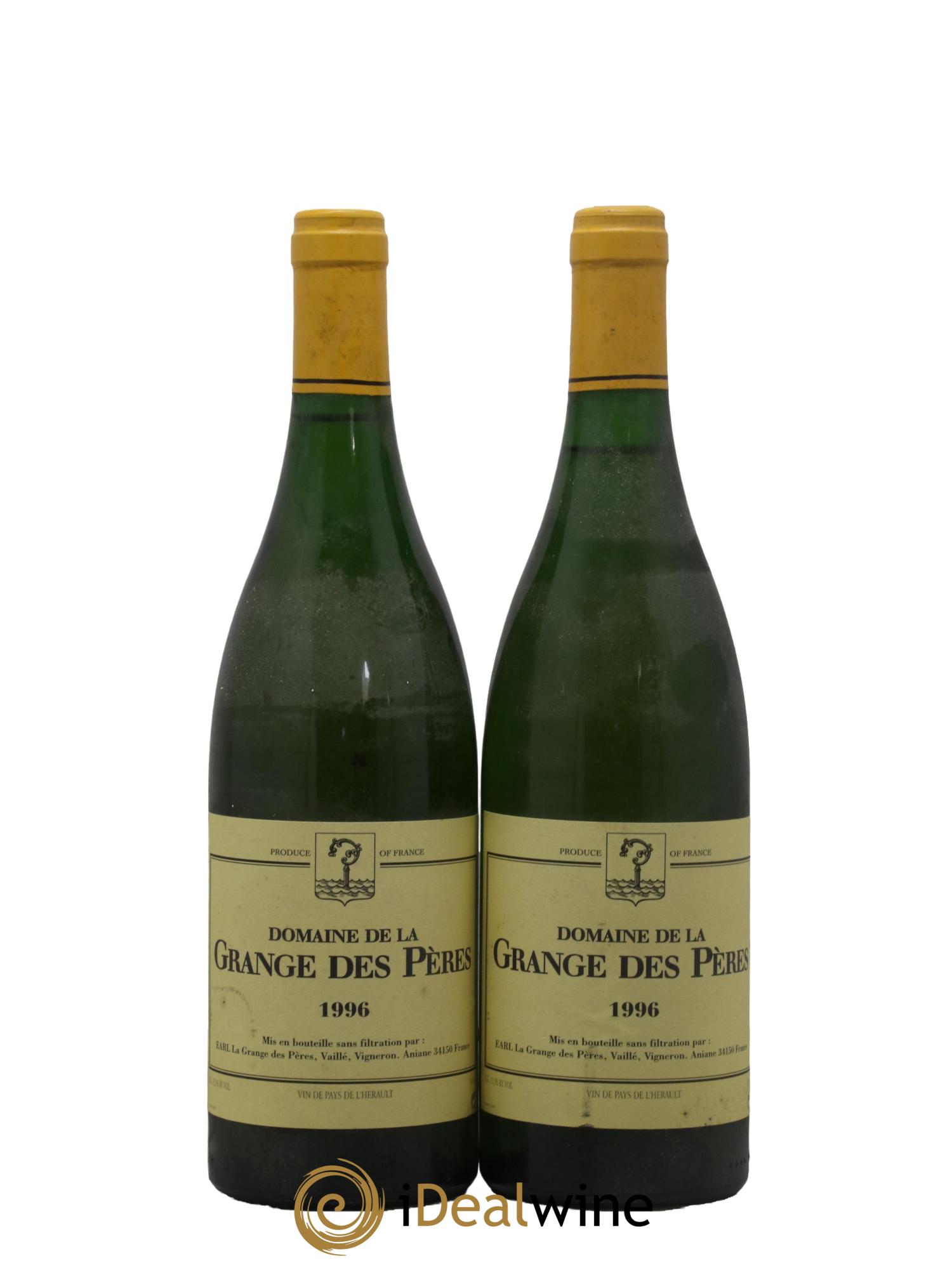 Pays d'Hérault Grange des Pères Laurent Vaillé 1996 - Lot de 2 bouteilles - 0
