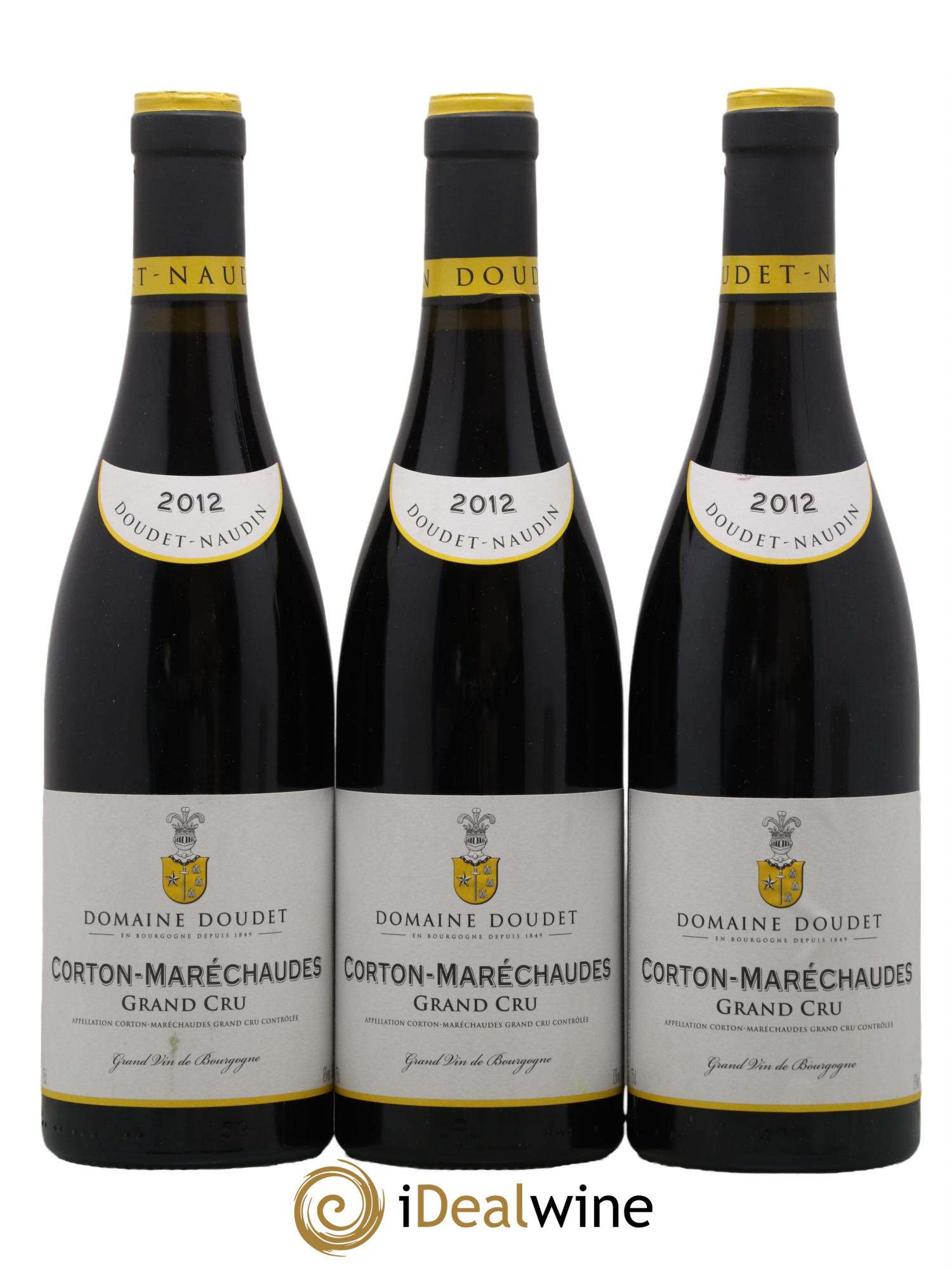 Corton Grand Cru Les Maréchaudes Doudet-Naudin 2012 - Lot de 3 bouteilles - 0