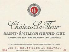 Etikette des Weins Château La Fleur 1982