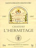 Etikette des Weins Château l' Hermitage 1981