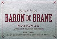 Wine label Baron de Brane Second Vin 2020
