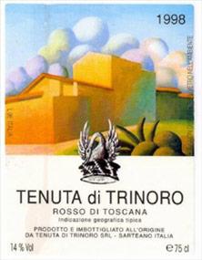Etiquette du vin Tenuta di Trinoro 2004