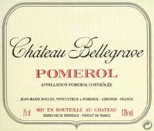Etiquette du vin Château Bellegrave 1988