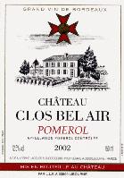 Etikette des Weins Clos Bel Air 1978