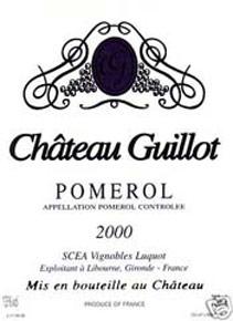 Etikette des Weins Château Guillot 1999