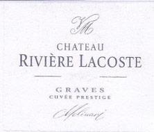 Etiquette du vin Château Rivière Lacoste 1989