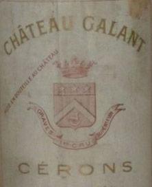 Etikette des Weins Château Galant 1935