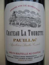 Wine label Château La Tourette 1994
