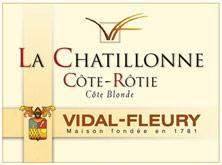 Etichetta Côte-Rôtie la Chatillonne Côte Blonde Vidal Fleury 1987