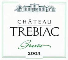 Etiquette du vin Château Trébiac 2018