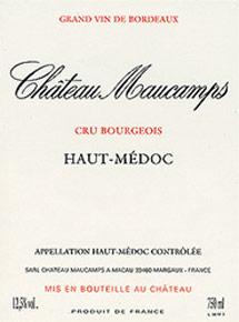 Etichetta Château Maucamps Cru Bourgeois 2006