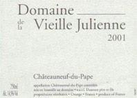Wine label Châteauneuf-du-Pape Vieille Julienne (Domaine de la) Jean-Paul Daumen 2005