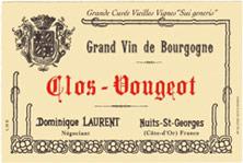 Etikette des Weins Clos de Vougeot Grand Cru Dominique Laurent 1994