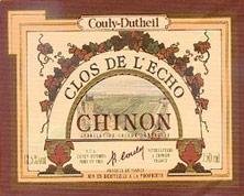 Etiquette du vin Chinon Clos de l'Echo Couly-Dutheil 1995