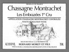 Etichetta Chassagne-Montrachet 1er Cru Les Embrazées Bernard Morey et Fils (Domaine) 2004