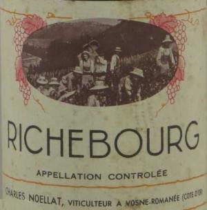Wine label Richebourg Grand Cru Charles Noëllat 1969