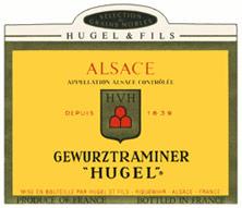 Wine label Gewurztraminer Sélection de Grains Nobles Hugel (Domaine) 1983