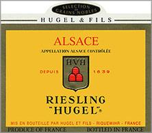 Wine label Riesling Sélection de Grains Nobles Hugel (Domaine) 1999