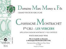 Wine label Chassagne-Montrachet 1er Cru Les Vergers Marc Morey 2006