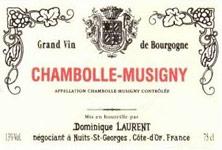 Etiquette du vin Chambolle-Musigny Dominique Laurent 1994