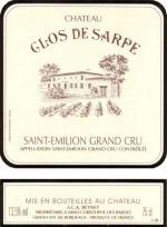 Etikette des Weins Clos de Sarpe Grand Cru Classé 2018