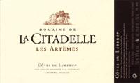 Etichetta Côtes du Luberon Domaine de la Citadelle 2000