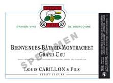 Wine label Bienvenues-Bâtard-Montrachet Grand Cru Louis Carillon & Fils 2005