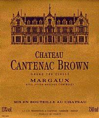 Etichetta Château Cantenac Brown 3ème Grand Cru Classé 2015