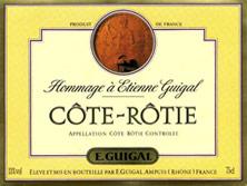 Wine label Côte-Rôtie Cuvée Hommage à Etienne Guigal Guigal 1989