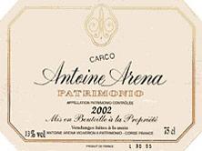 Etikette des Weins Patrimonio Carco Antoine Arena 2021