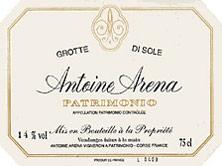 Etikette des Weins Patrimonio Grotte di Sole Antoine Arena 2002