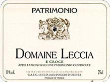 Etiquette du vin Patrimonio Yves Leccia 2001