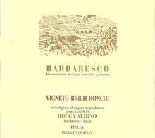 Etikette des Weins Barbaresco DOCG Albino Rocca 2009