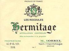 Etichetta Hermitage Les Rocoules Marc Sorrel  2015