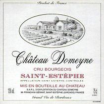 Etiquette du vin Château Domeyne Cru Bourgeois 2006