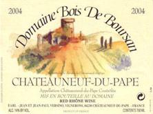 Etichetta Châteauneuf-du-Pape Domaine Bois de Boursan (Domaine) Jean et Jean-Paul Versino 1998