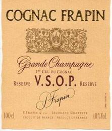 Etiquette du vin Cognac Frapin 1946