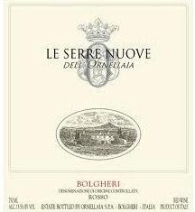 Etikette des Weins Bolgheri Tenuta Dell'Ornellaia DOC Le Serre Nuove dell'Ornellaia Frescobaldi 1997