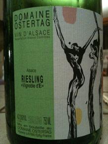 Etichetta Alsace Riesling Vignoble d'E Ostertag (Domaine) 2015