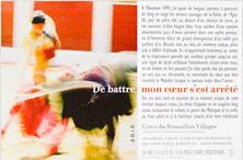 Etiquette du vin IGP Côtes Catalanes (Anciennement Côtes du Roussillon) Clos des Fées De battre mon coeur s'est arrêté Hervé Bizeul 2018