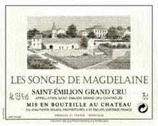 Etikette des Weins Les Songes de Magdelaine Second Vin 2005