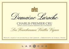 Etiquette du vin Chablis 1er Cru Fourchaumes Vieilles Vignes Domaine Laroche 2011
