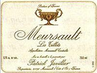 Etiquette du vin Meursault Les Tillets Patrick Javillier 2010