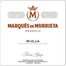 Etiquette du vin Rioja DOCA Reserva Marqués de Murrieta 1975