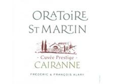 Etikette des Weins Côtes-du-Rhône-Villages Cairanne Oratoire Saint-Martin Cuvée Prestige Frédéric et François Alary 2001