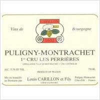 Wine label Puligny-Montrachet 1er Cru Les Perrières Louis Carillon & Fils 2002