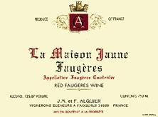 Etiquette du vin Faugères La Maison Jaune Jean-Michel Alquier 1998