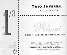 Wine label Priorat Trio infernal DOCA N°1-3 Laurent Combier - Peter Fischer - Jean Michel Gerin 2003
