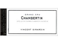 Etiquette du vin Chambertin Grand Cru Vincent Girardin 2001